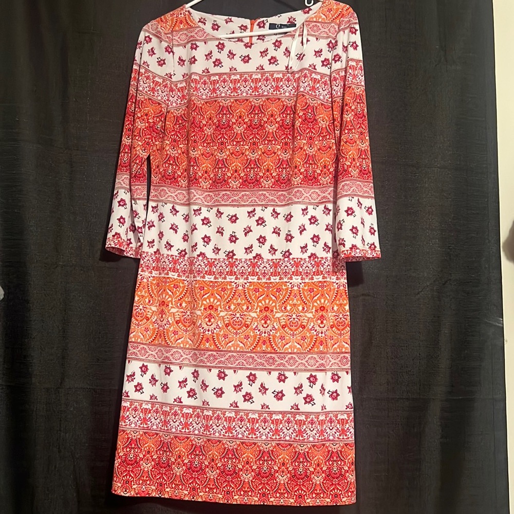 Chaps Size 6 Women’s floral pattern sheath dress
